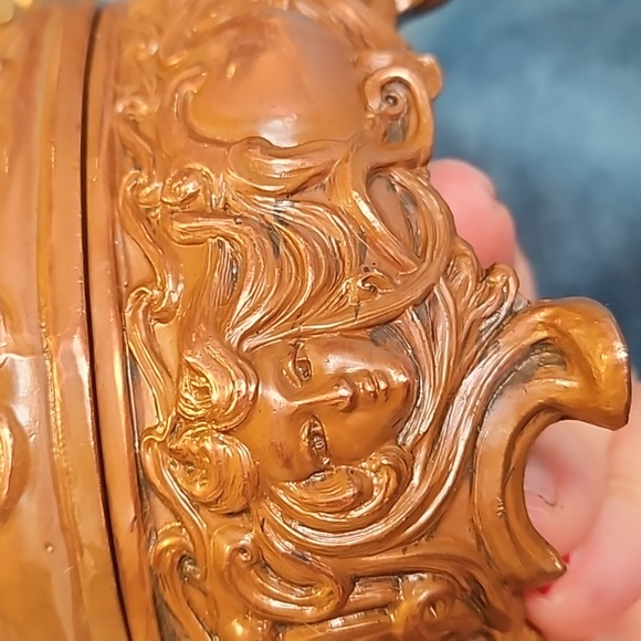 Antique, B & W, Brainard Wilson, Art Nouveau Medium Jewelry Box, Gilded - Picture 9 of 12